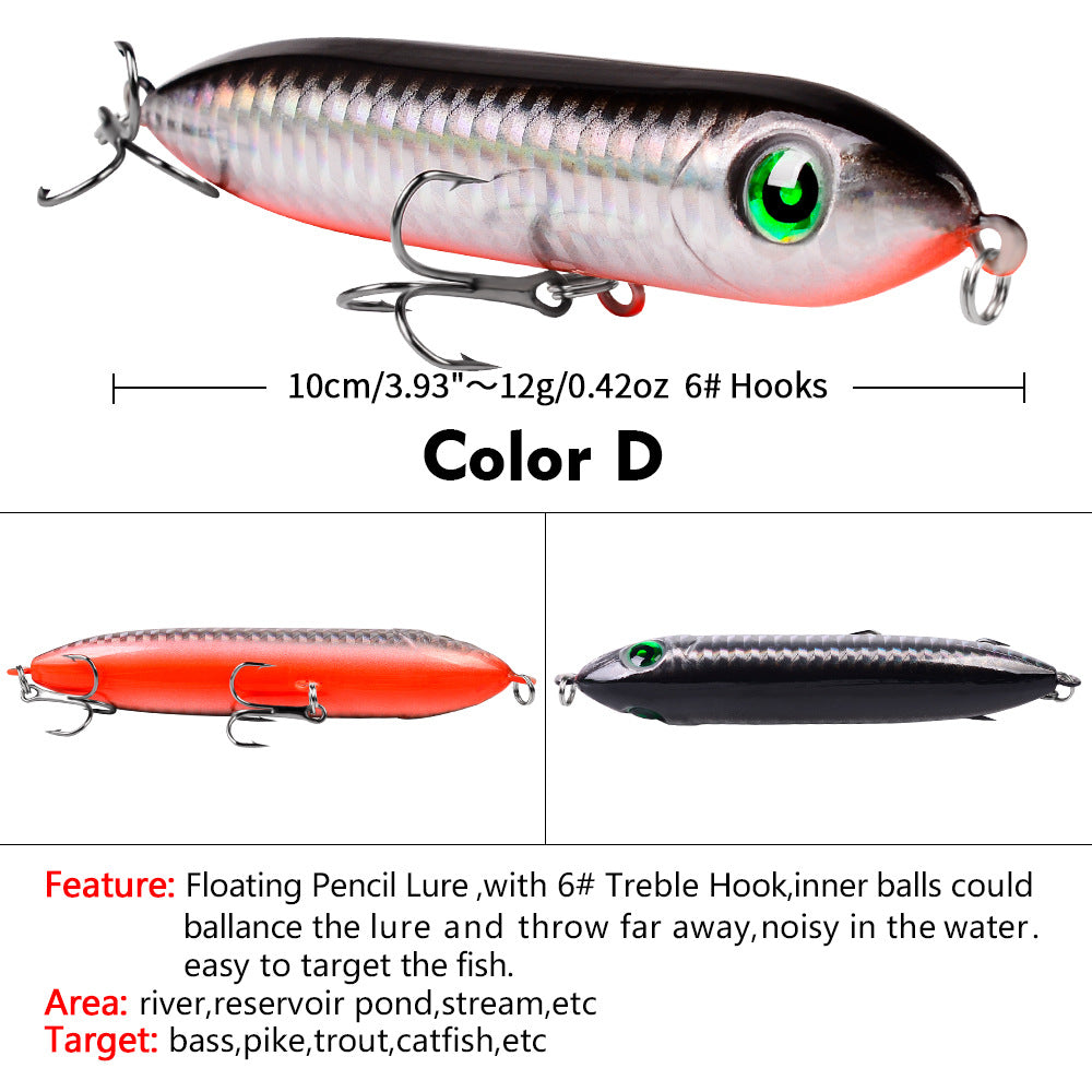 DW1023 Pencil Lures – Topwater Stick Bait for Surface Fishing – Wholesale