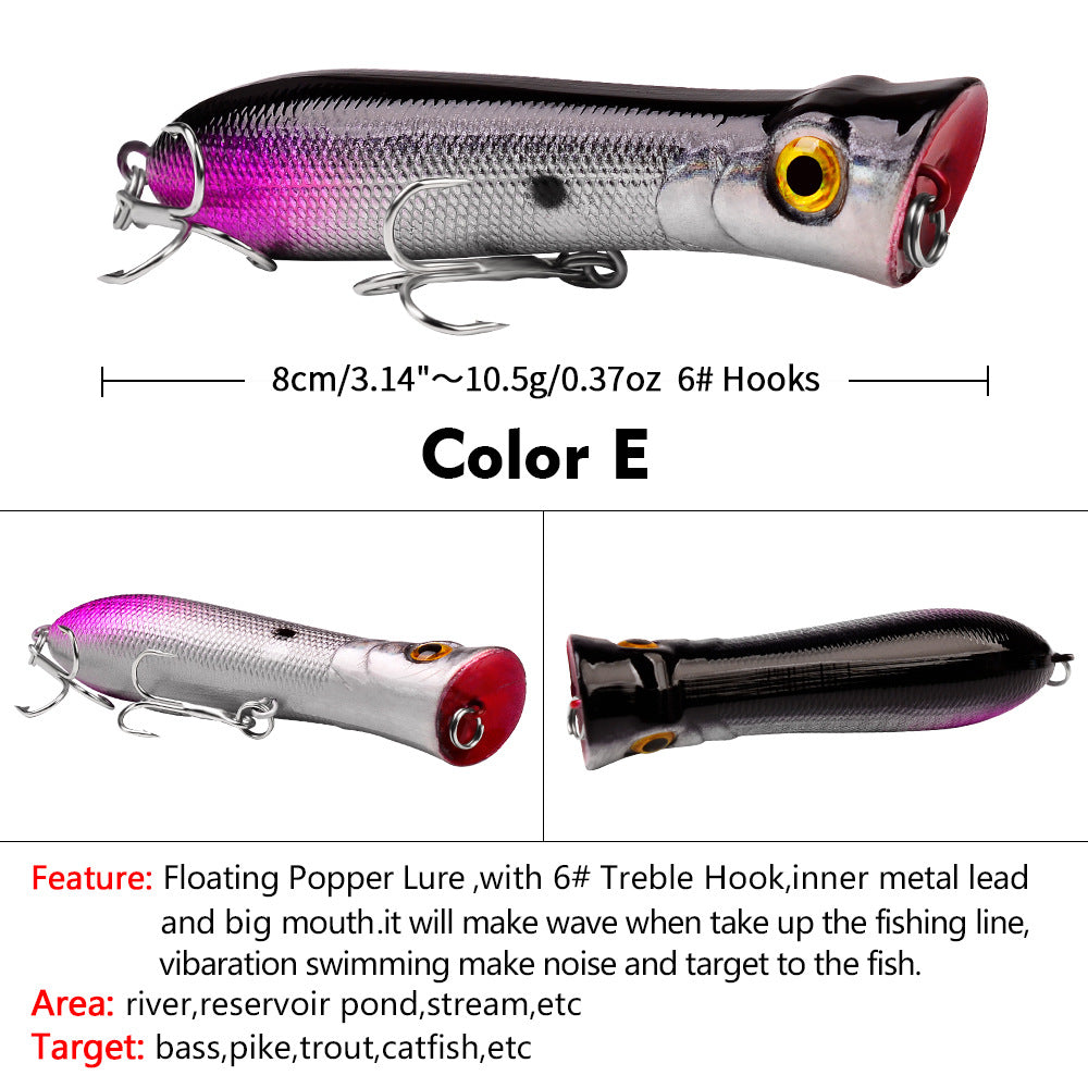 DXP002 Popper Lures – Surface Popping Bait for Explosive Strikes – Wholesale