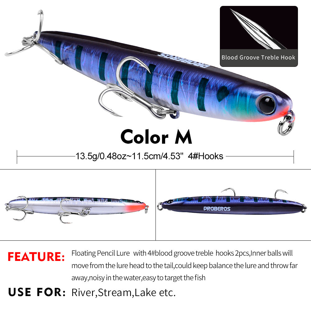 SW453 Pencil Lures – Topwater Stick Bait for Surface Fishing – Wholesale