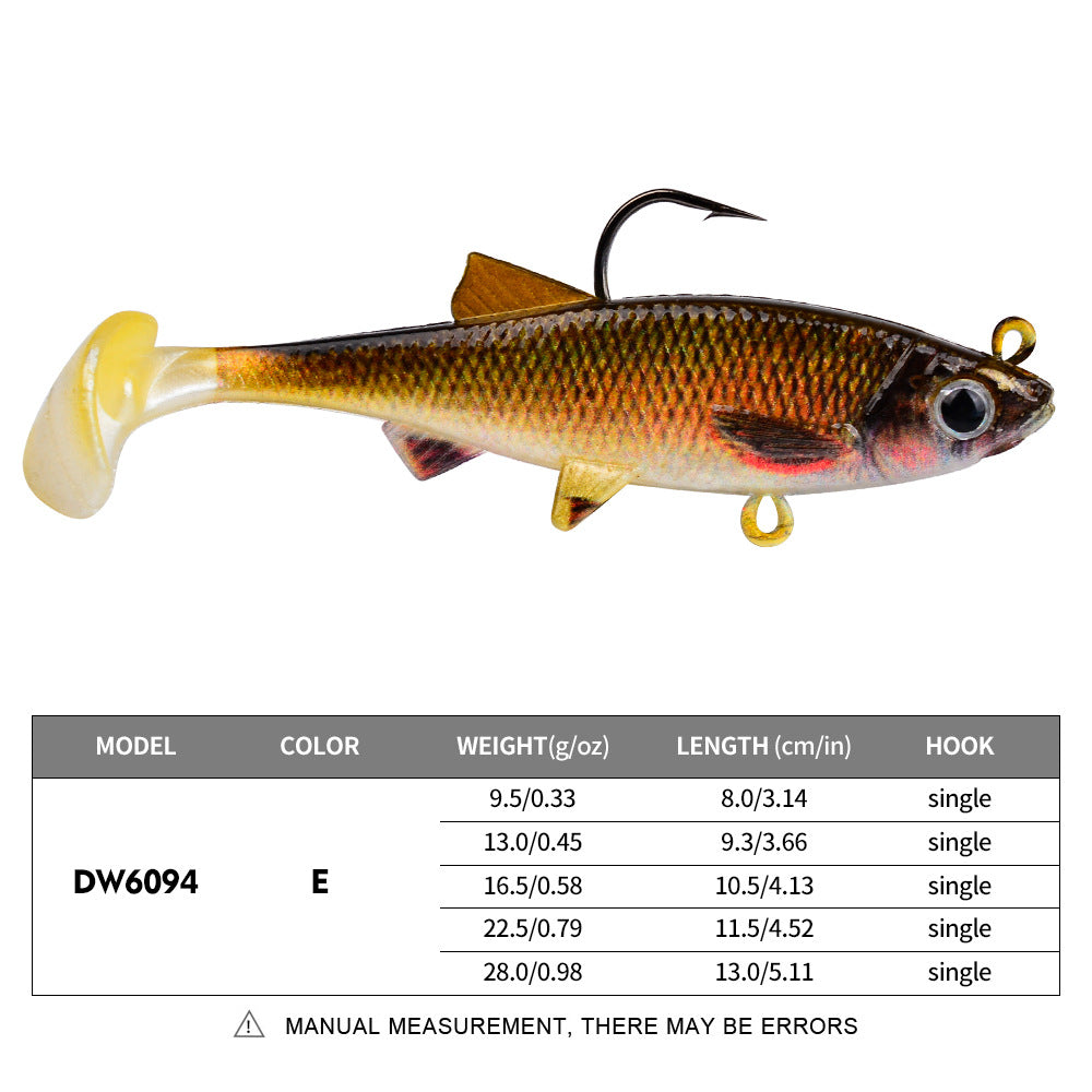 DW-6094 Jig Head Lures – Lead Head Jig with Soft Body – Bulk Order