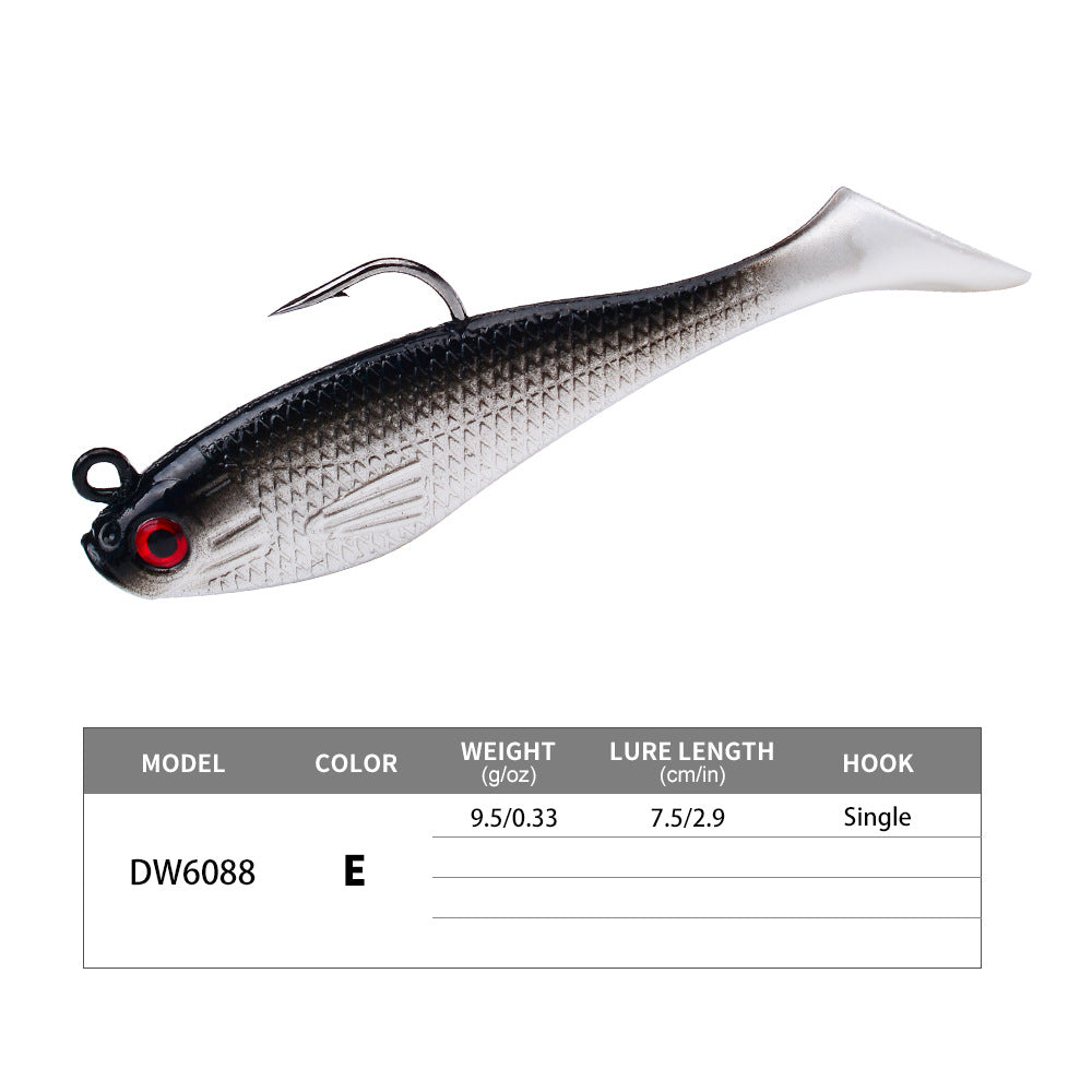 DW-6088 Jig Head Lures – Lead Head Jig with Soft Body – Bulk Order