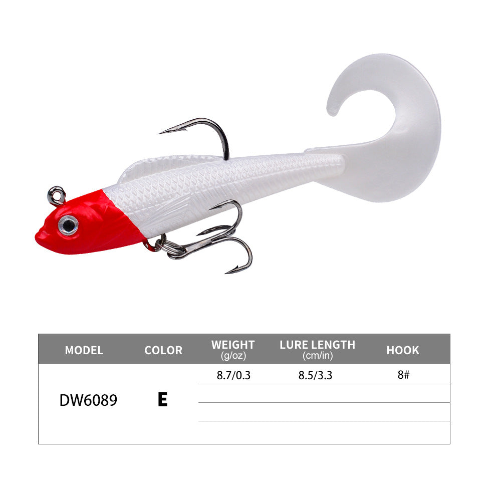 DW-6089 Jig Head Lures – Lead Head Jig with Soft Body – Bulk Order