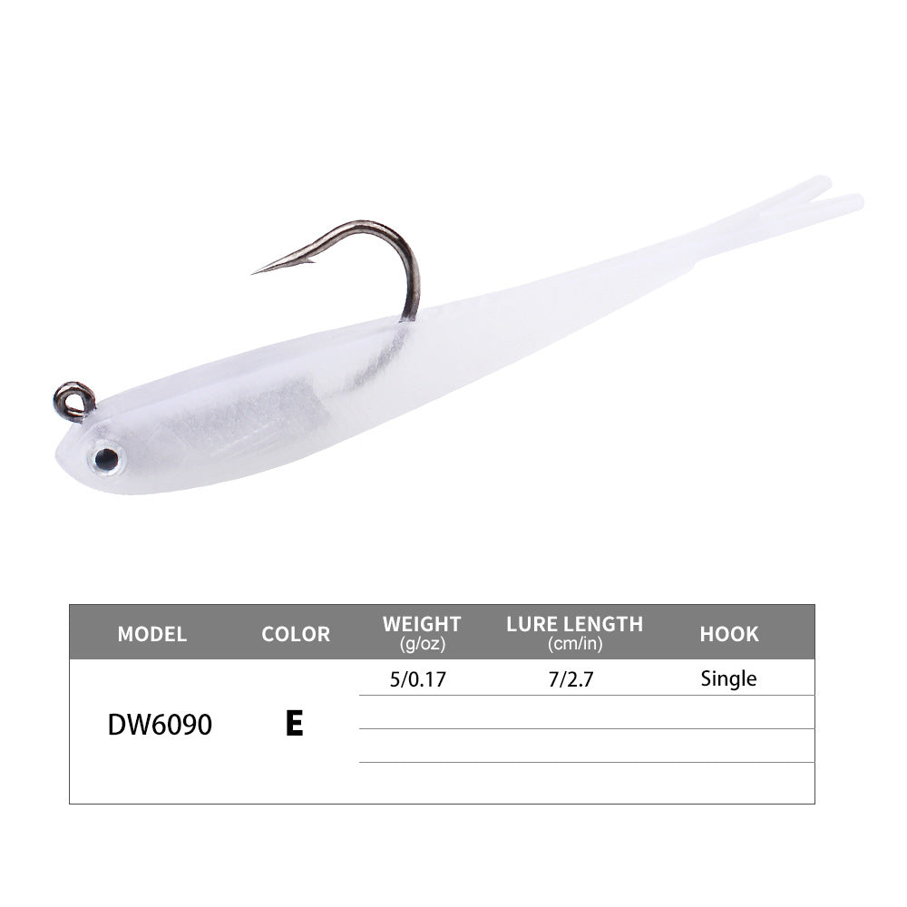 DW-6090 Jig Head Lures – Lead Head Jig with Soft Body – Bulk Order