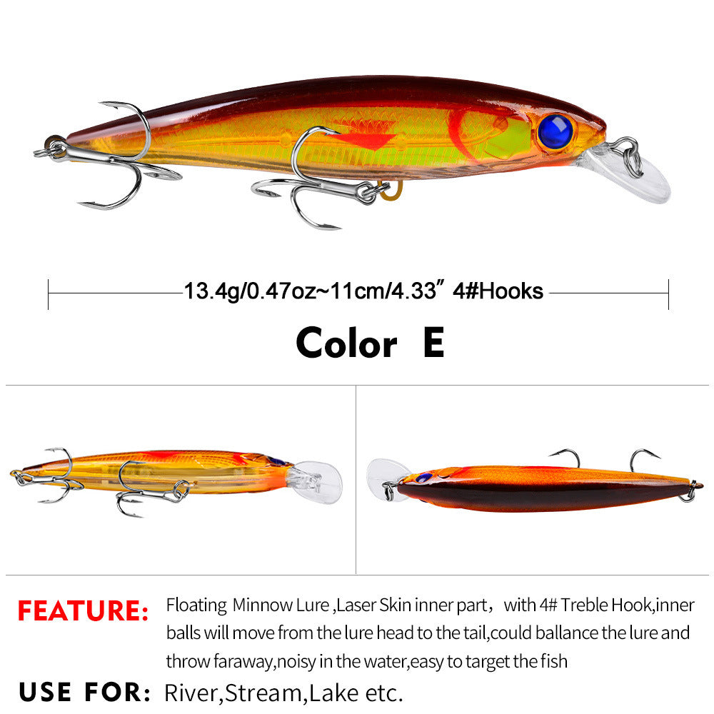 DW1199 Minnow Lures – Swimming Bait for Freshwater and Saltwater – Bulk