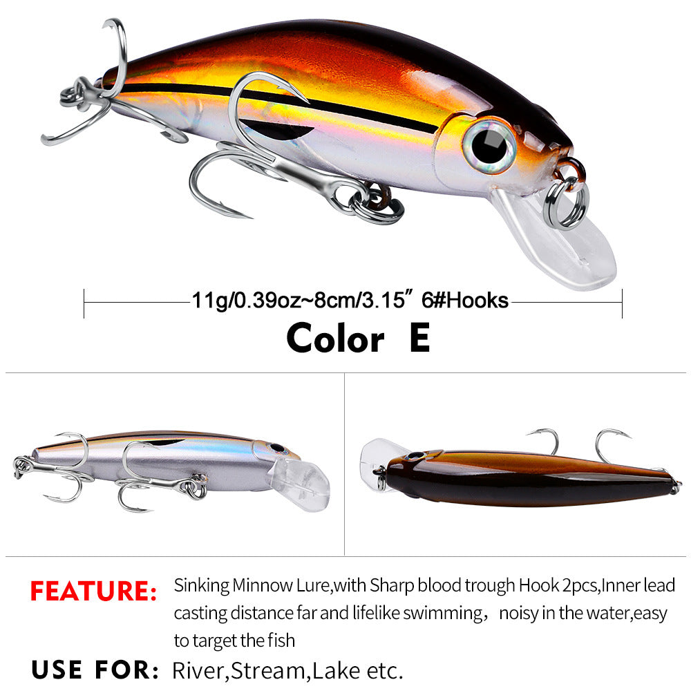 DW457 Minnow Lures – Swimming Bait for Freshwater and Saltwater – Bulk