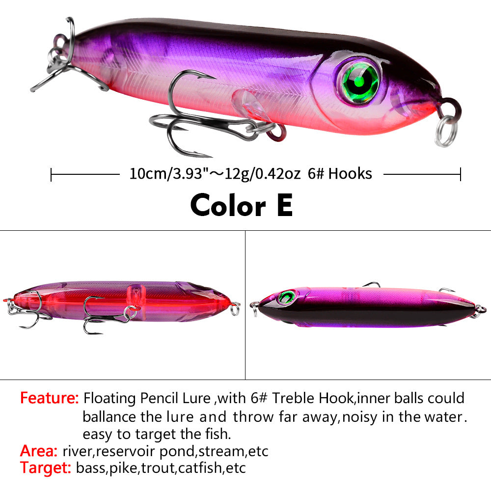 DW1023 Pencil Lures – Topwater Stick Bait for Surface Fishing – Wholesale