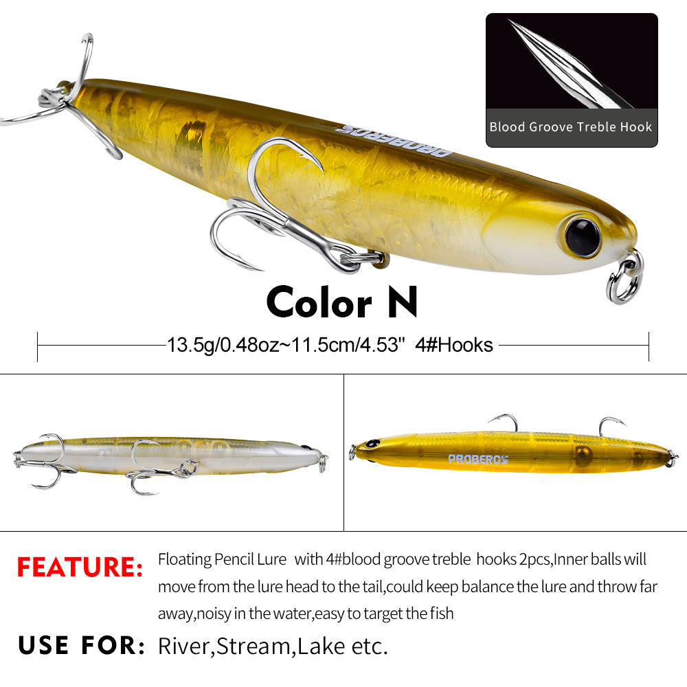 SW453 Pencil Lures – Topwater Stick Bait for Surface Fishing – Wholesale