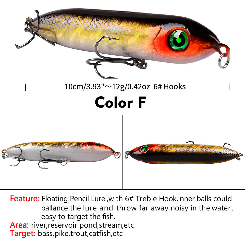 DW1023 Pencil Lures – Topwater Stick Bait for Surface Fishing – Wholesale