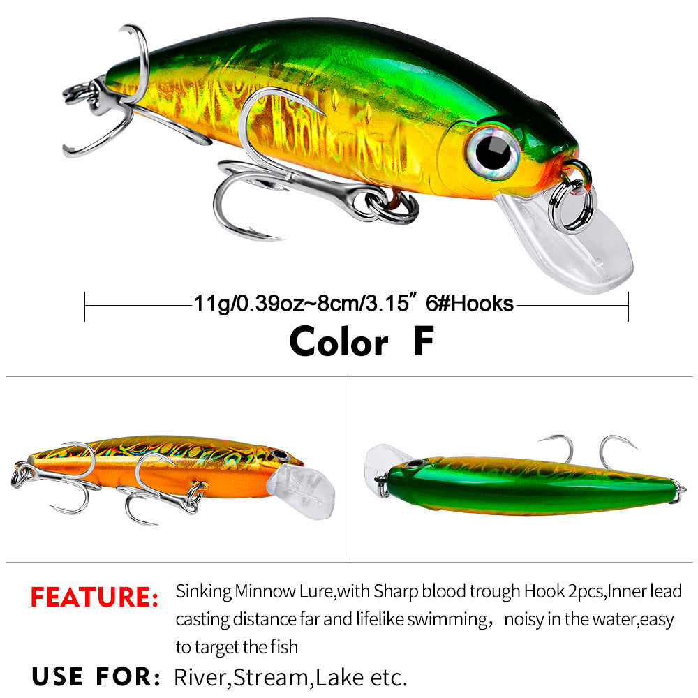 DW457 Minnow Lures – Swimming Bait for Freshwater and Saltwater – Bulk