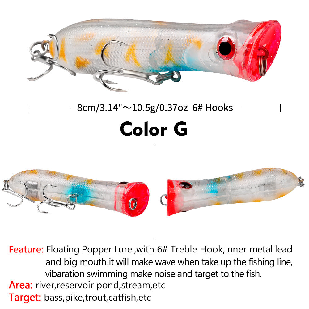 DXP002 Popper Lures – Surface Popping Bait for Explosive Strikes – Wholesale