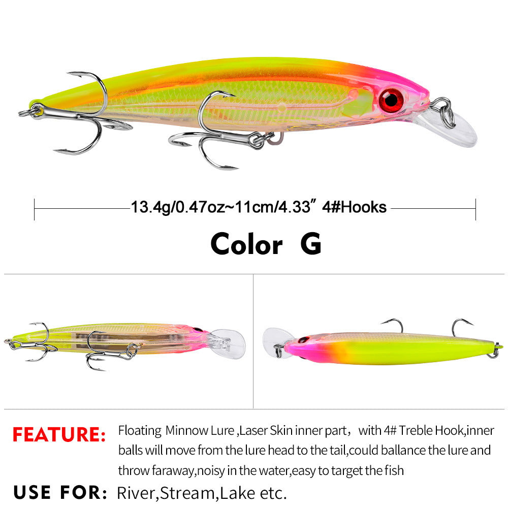 DW1199 Minnow Lures – Swimming Bait for Freshwater and Saltwater – Bulk