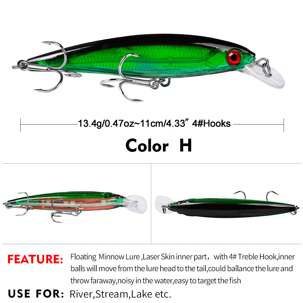 DW1199 Minnow Lures – Swimming Bait for Freshwater and Saltwater – Bulk